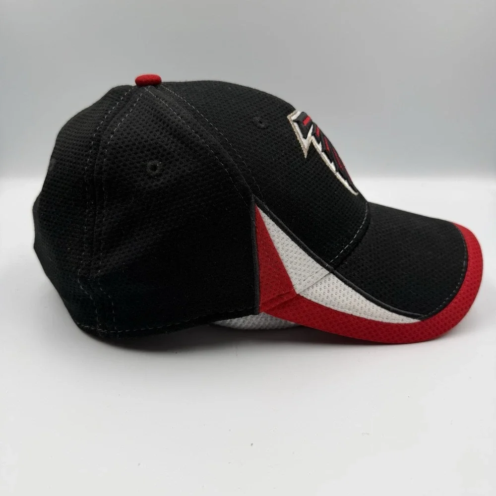 Atlanta Falcons New Era 39THIRTY Hat‎ NFL Stretch Fit Black Red